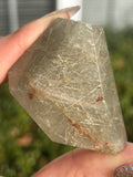 Rare Green Rutilated Quartz Freeform